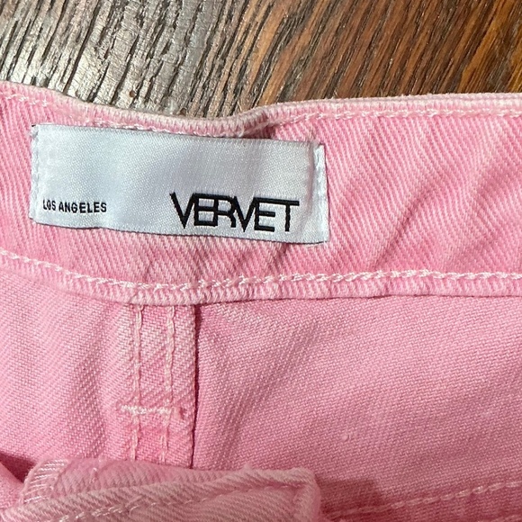 Vervet Pink Cut-off Denim Shorts NWT SZ XS - Picture 3 of 4